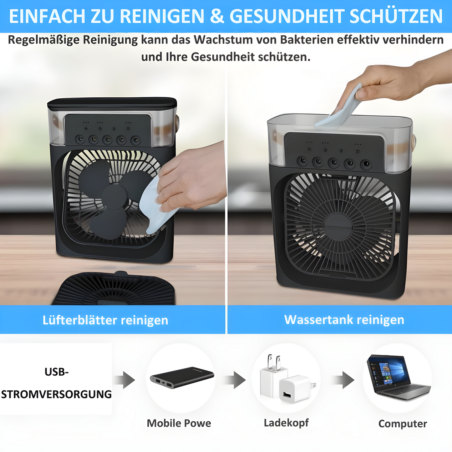 AquaLume Luftbefeuchter mit Farbwechsel