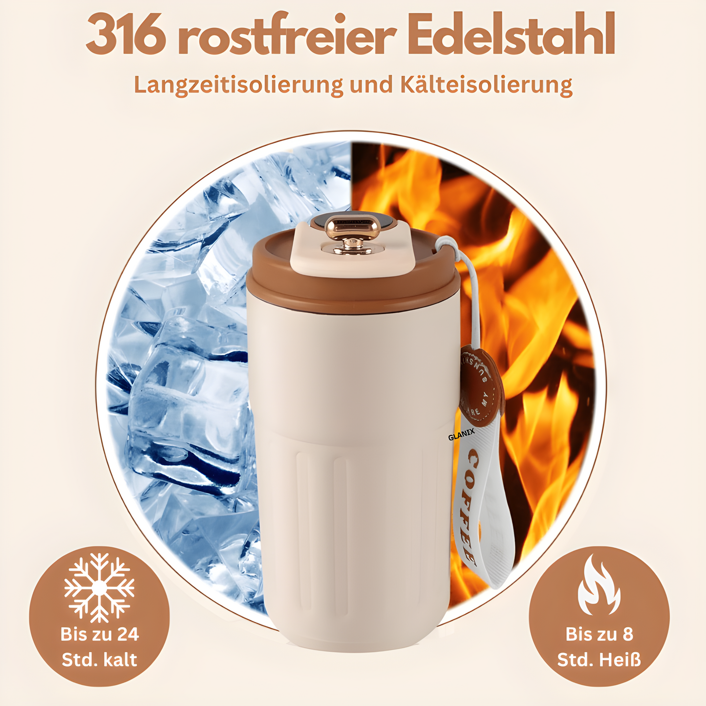 IsoCup™ - Smart Edelstahl Thermobecher