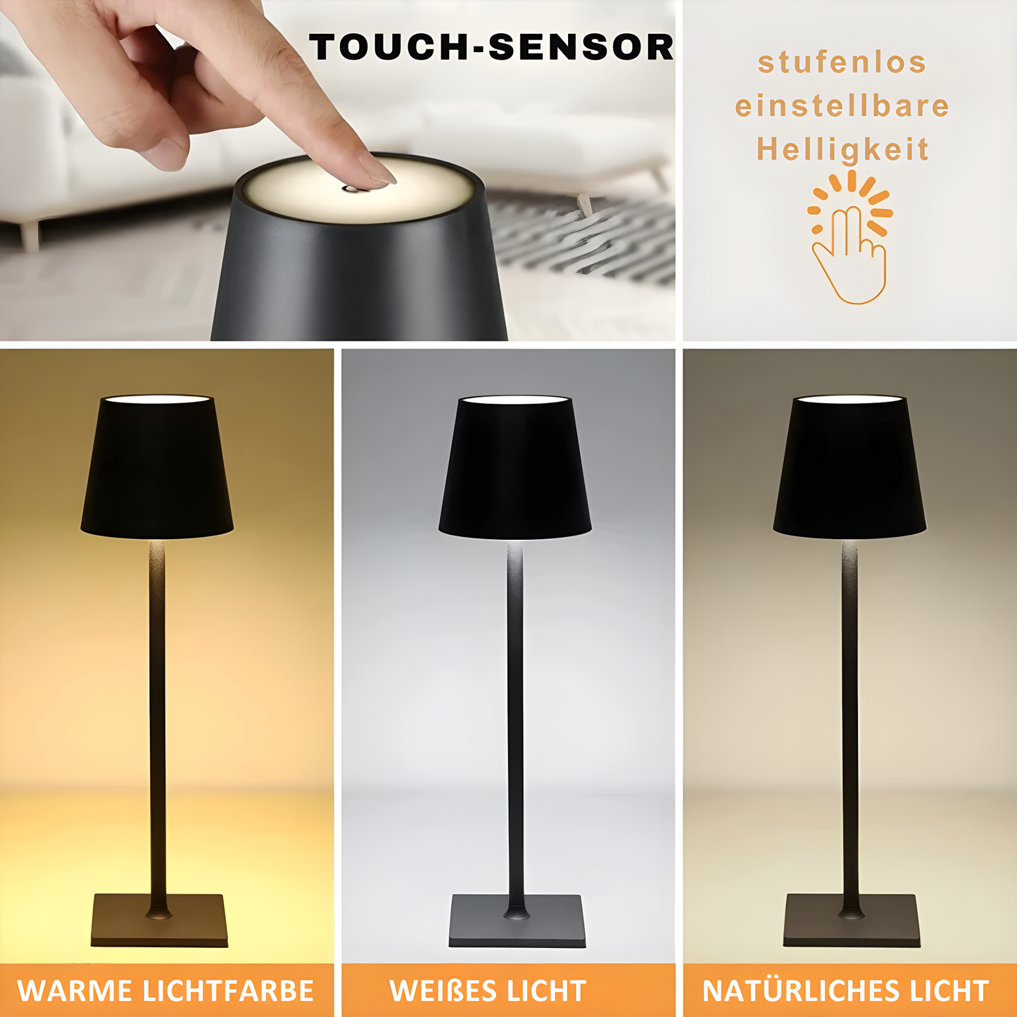 LumiGlow™ – Kabellose Tischlampe