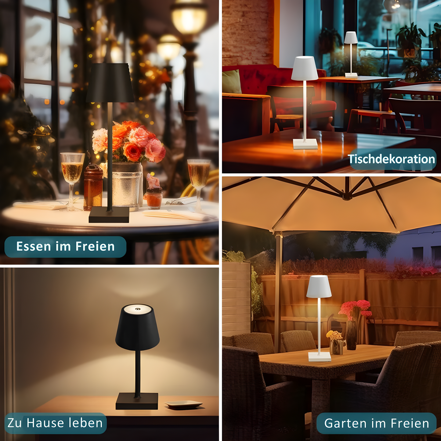 LumiGlow™ – Kabellose Tischlampe