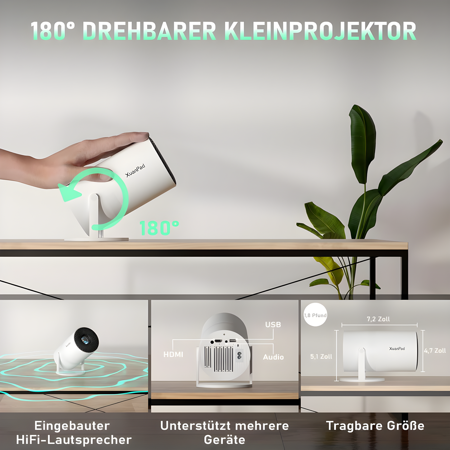 UltraBeam™ - 4K Smart Mini Laserprojektor
