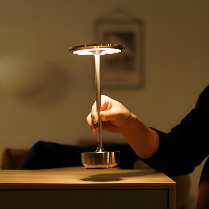 LumiTap Elite: Moderne Kabellose Tischlampe