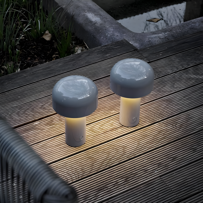 LumiShroom Kabellose LED-Tischleuchte – Modern & Dimmbar